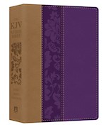 KJV STUDY BIBLE/LARGE PRINT-VIOLET FLORET DICARTA