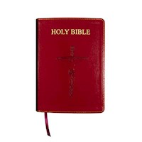 NABRE FIRESIDE CATHOLIC COMPANION BIBLE/LARGE PRINT-LIBROSARIO-BURGUNDY IMITATION LEATHER