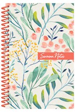SERMON NOTES JOURNAL-FLORAL