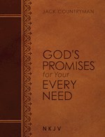 GOD'S PROMISES FOR YOUR EVERY NEED NKJV (LARGE TEXT)-BROWN LEATHERSOFT