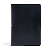 KJV SUPER GIANT PRINT REFERENCE BIBLE-BLACK GENUINE LEATHER INDEXED