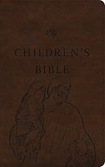 ESV CHILDREN'S BIBLE-BROWN LET THE CHILDREN COME DESIGN TRUTONE