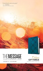 THE MESSAGE DELUXE GIFT BIBLE-CROSSHATCH DENIM LEATHERLOOK