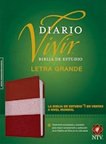 NTV BIBLIA DE ESTUDIO DEL DIARIO VIVIR/LETRA GRANDE (NLT LIFE APPLICATION STUDY BIBLE/LARGE PRINT)-BURGUNDY/ROSE LLIKE