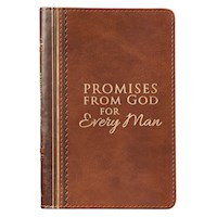 PROMISES FROM GOD FOR EVERY MAN-BROWN LUXLEATHER