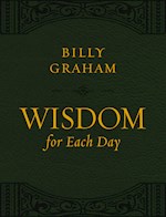 WISDOM FOR EACH DAY (LARGE TEXT)-LEATHERSOFT