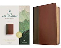 NLT LIFE APPLICATION STUDY BIBLE (THIRD EDITION) (RL)-BROWN/TAN LEATHERLIKE