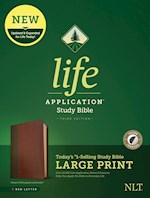 NLT LIFE APPLICATION STUDY BIBLE/LARGE PRINT (THIRD EDITION) (RL)-BROWN/TAN LEATHERLIKE INDEXED 