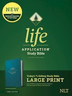 NLT LIFE APPLICATION STUDY BIBLE/LARGE PRINT (THIRD EDITION) (RL)-TEAL BLUE LEATHERLIKE 