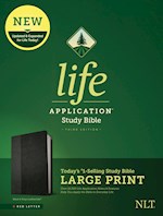 NLT LIFE APPLICATION STUDY BIBLE/LARGE PRINT (THIRD EDITION) (RL)-BLACK/ONYX LEATHERLIKE 