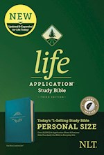 NLT LIFE APPLICATION STUDY BIBLE/PERSONAL SIZE (THIRD EDITION)-TEAL BLUE LEATHERLIKE INDEXED