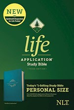 NLT LIFE APPLICATION STUDY BIBLE/PERSONAL SIZE (THIRD EDITION)-TEAL BLUE LEATHERLIKE