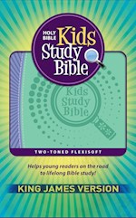 KJV KIDS STUDY BIBLE-PURPLE/GREEN FLEXISOFT