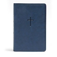 CSB EVERYDAY STUDY BIBLE-NAVY CROSS LEATHERTOUCH